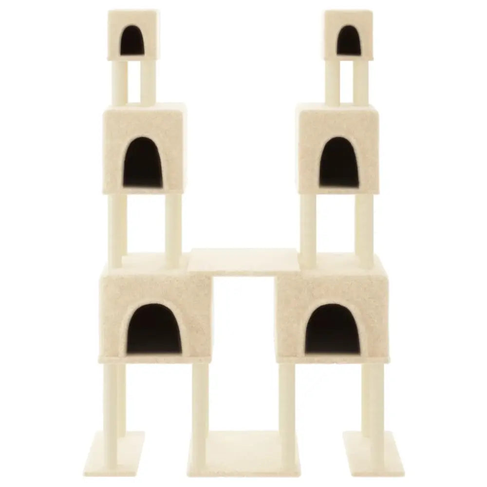 Vidaxl cat tree with sisal scratching posts cream 199 cm