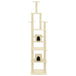 Vidaxl cat tree with sisal scratching posts cream 216 cm