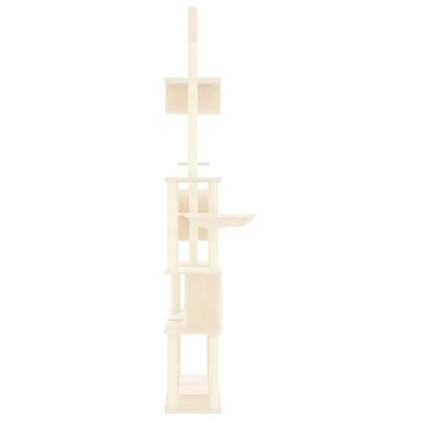 Vidaxl cat tree with sisal scratching posts cream 279 cm