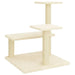 Vidaxl cat tree with sisal scratching posts cream 61 cm