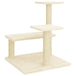 Vidaxl cat tree with sisal scratching posts cream 61 cm