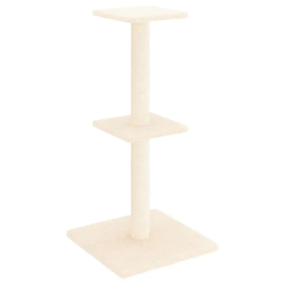 Vidaxl cat tree with sisal scratching posts cream 73 cm