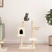 Vidaxl cat tree with sisal scratching posts cream 82.5 cm