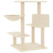 Vidaxl cat tree with sisal scratching posts cream 82.5 cm