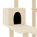 Vidaxl cat tree with sisal scratching posts cream 82.5 cm