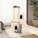 Vidaxl cat tree with sisal scratching posts cream 82 cm