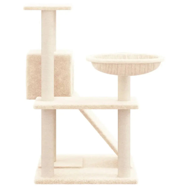 Vidaxl cat tree with sisal scratching posts cream 82 cm