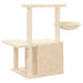 Vidaxl cat tree with sisal scratching posts cream 83 cm