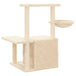 Vidaxl cat tree with sisal scratching posts cream 83 cm