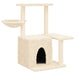 Vidaxl cat tree with sisal scratching posts cream 83 cm