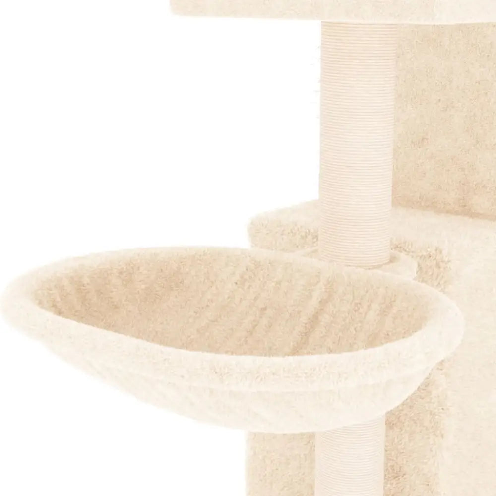 Vidaxl cat tree with sisal scratching posts cream 83 cm