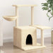 Vidaxl cat tree with sisal scratching posts cream 83 cm