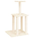 Vidaxl cat tree with sisal scratching posts cream 85.5 cm