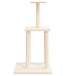 Vidaxl cat tree with sisal scratching posts cream 85.5 cm