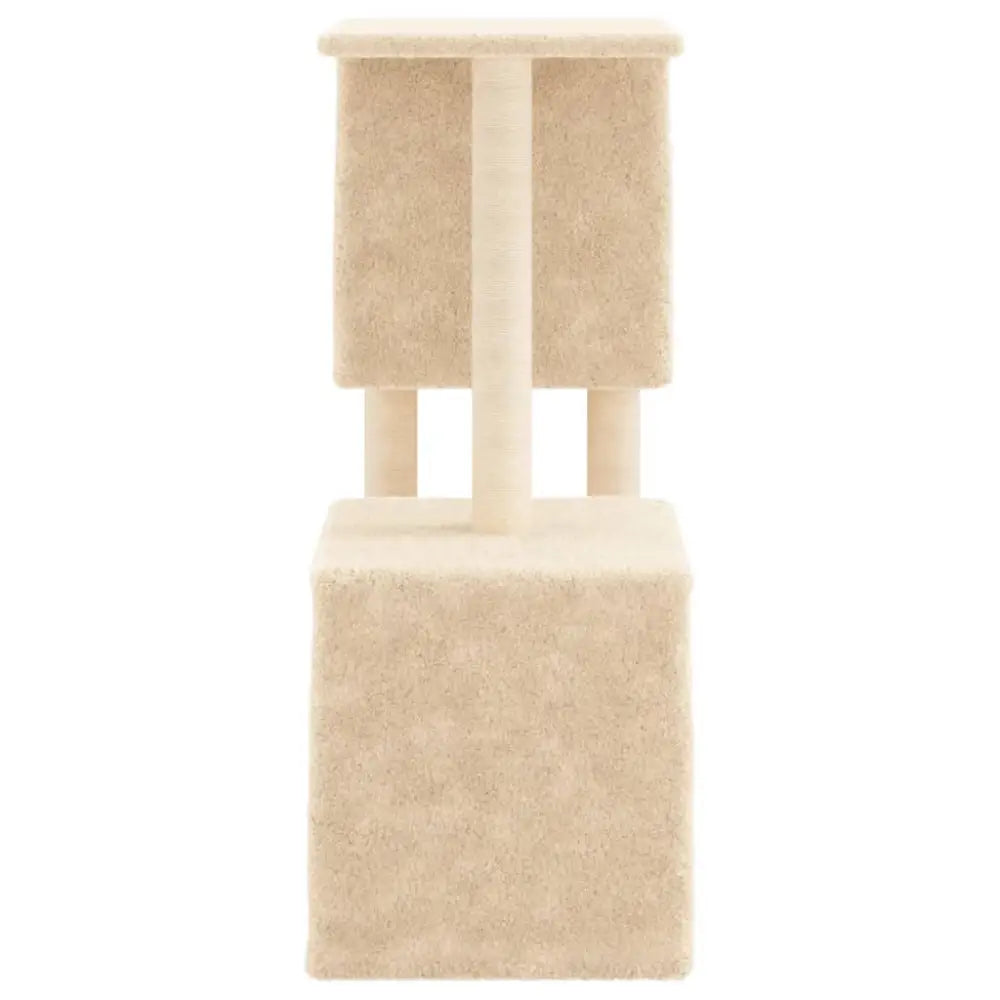 Vidaxl cat tree with sisal scratching posts cream 86 cm