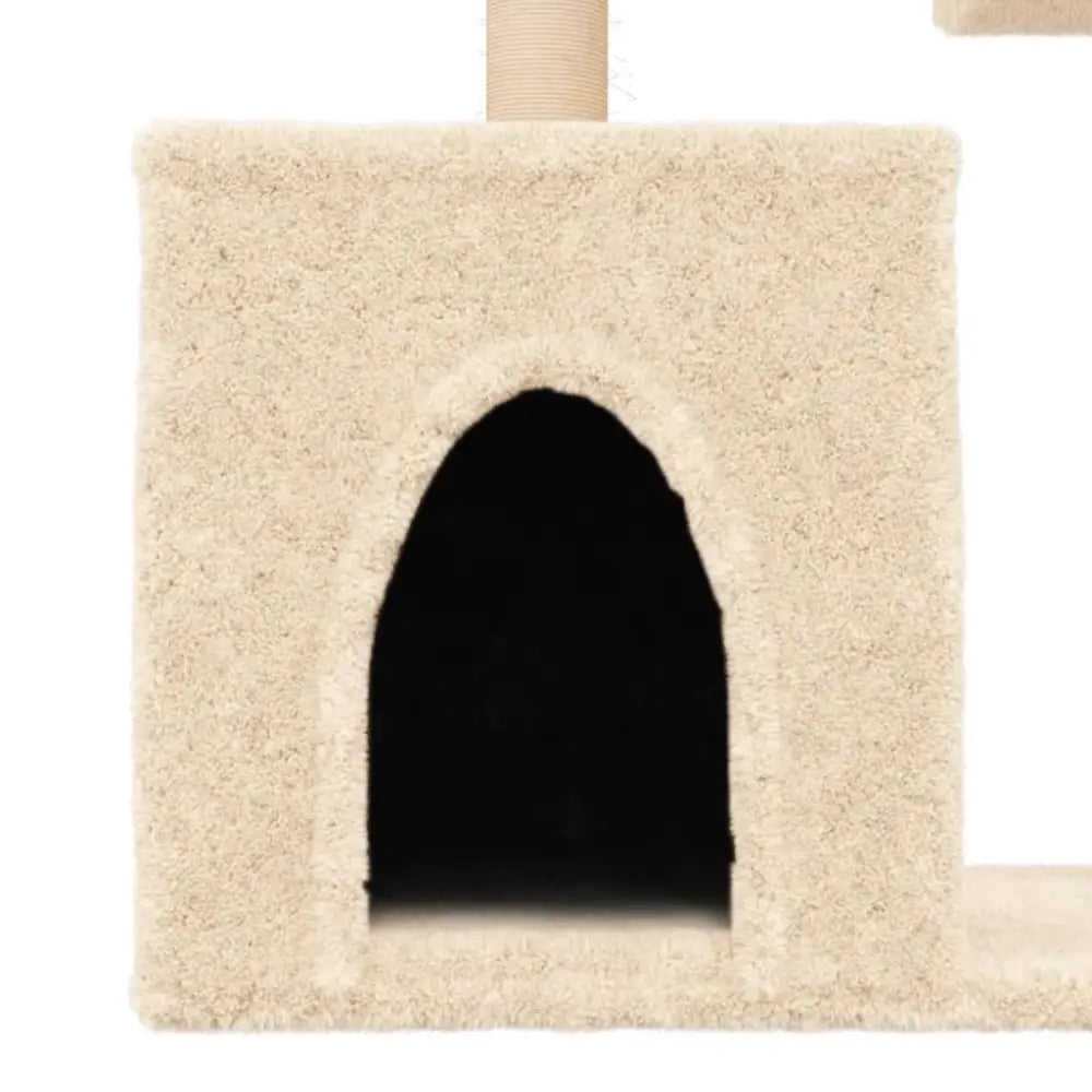 Vidaxl cat tree with sisal scratching posts cream 86 cm