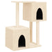 Vidaxl cat tree with sisal scratching posts cream 86 cm