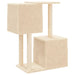 Vidaxl cat tree with sisal scratching posts cream 86 cm