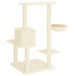 Vidaxl cat tree with sisal scratching posts cream 95 cm