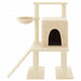 Vidaxl cat tree with sisal scratching posts cream 96.5 cm