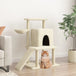 Vidaxl cat tree with sisal scratching posts cream 96.5 cm