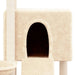 Vidaxl cat tree with sisal scratching posts cream 96 cm