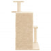 Vidaxl cat tree with sisal scratching posts cream 97 cm