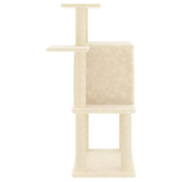 Vidaxl cat tree with sisal scratching posts cream 97 cm