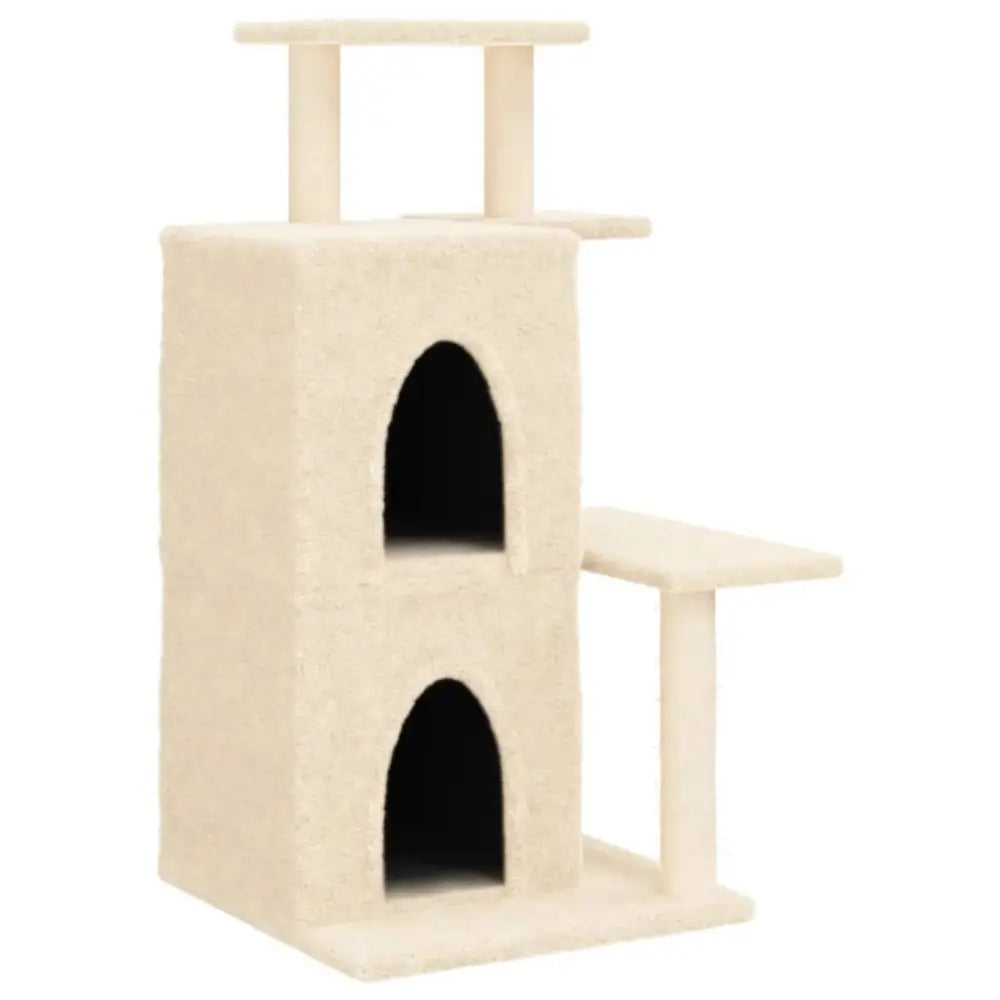 Vidaxl cat tree with sisal scratching posts cream 97 cm