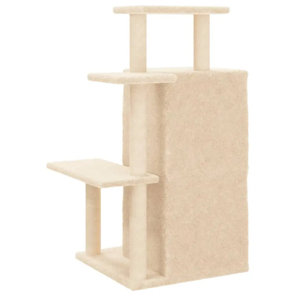 Vidaxl cat tree with sisal scratching posts cream 97 cm