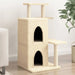 Vidaxl cat tree with sisal scratching posts cream 97 cm