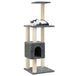 Vidaxl cat tree with sisal scratching posts dark grey 104