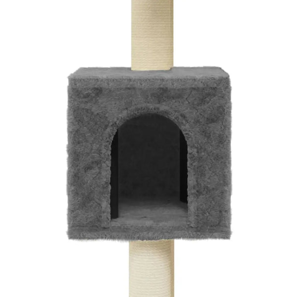 Vidaxl cat tree with sisal scratching posts dark grey 104