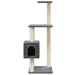 Vidaxl cat tree with sisal scratching posts dark grey 104