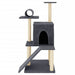 Vidaxl cat tree with sisal scratching posts dark grey 110.5