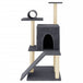 Vidaxl cat tree with sisal scratching posts dark grey 110.5