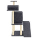 Vidaxl cat tree with sisal scratching posts dark grey 110.5