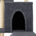 Vidaxl cat tree with sisal scratching posts dark grey 110.5