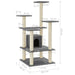 Vidaxl cat tree with sisal scratching posts dark grey 110