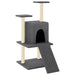 Vidaxl cat tree with sisal scratching posts dark grey 110