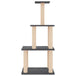 Vidaxl cat tree with sisal scratching posts dark grey 111