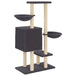 Vidaxl cat tree with sisal scratching posts dark grey 117