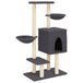 Vidaxl cat tree with sisal scratching posts dark grey 117