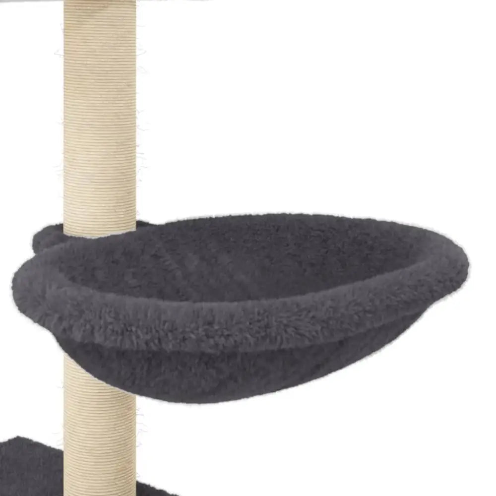 Vidaxl cat tree with sisal scratching posts dark grey 117