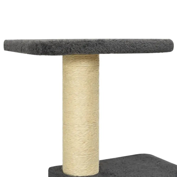 Vidaxl cat tree with sisal scratching posts dark grey 118.5