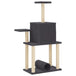 Vidaxl cat tree with sisal scratching posts dark grey 122