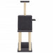 Vidaxl cat tree with sisal scratching posts dark grey 122