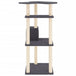 Vidaxl cat tree with sisal scratching posts dark grey 123