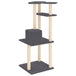 Vidaxl cat tree with sisal scratching posts dark grey 123