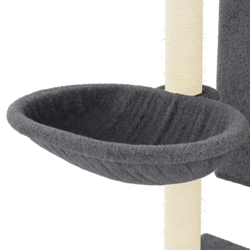 Vidaxl cat tree with sisal scratching posts dark grey 130.5